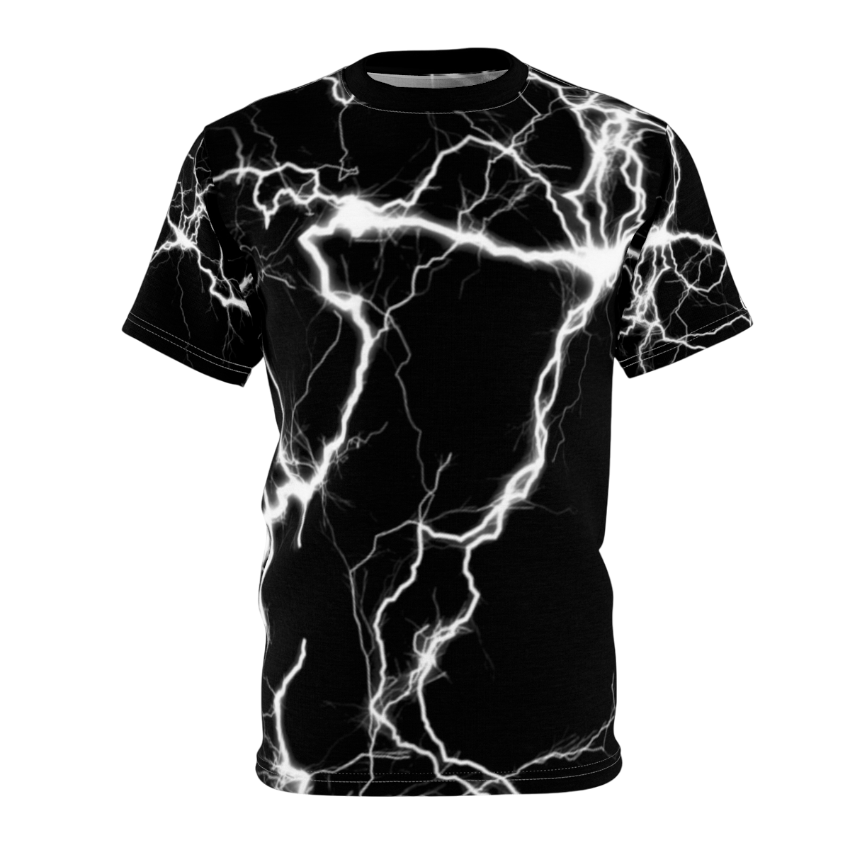 Electric Storm Unisex Tee - Graphic Lightning Shirt, Casual Wear, Unique Gift, Street Style, Festival Outfit