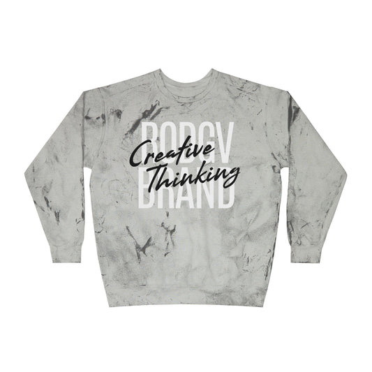 RODGV Creative Thinking Color Blast Crewneck Sweatshirt, Trendy Sweatshirt, Unisex Fashion, Cozy Gift, Unique Style, Creative Apparel