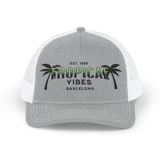 Tropical Vibes Trucker Cap — 'Tropical Vibes Barcelona' Snapback Hat
