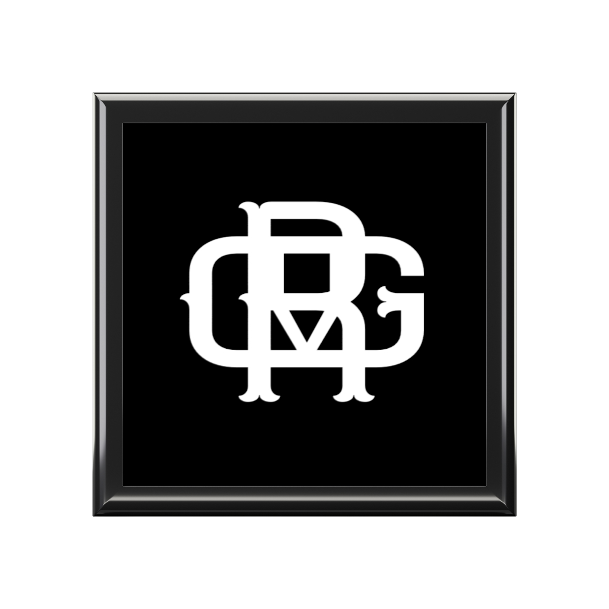 Elegant Custom Jewelry Box with Monogram Design