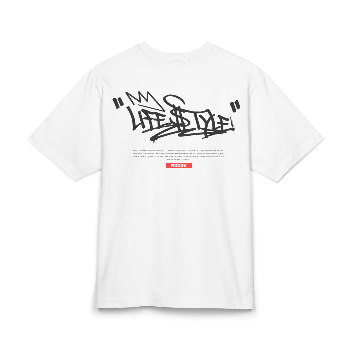 Lifestyle Graffiti Tee — 'LIFESTYLE' Streetwear Graphic T-Shirt