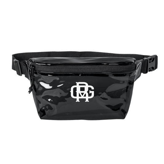 Clear/Black Transparent Fanny Pack — Stadium-Approved PVC Waist Bag with Logo