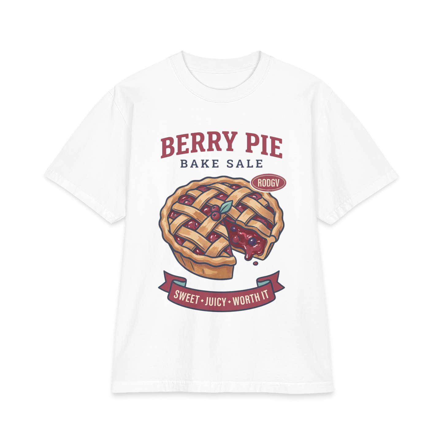 Berry Pie Bake Sale T-Shirt — Sweet, Juicy Vintage Pie Graphic Tee