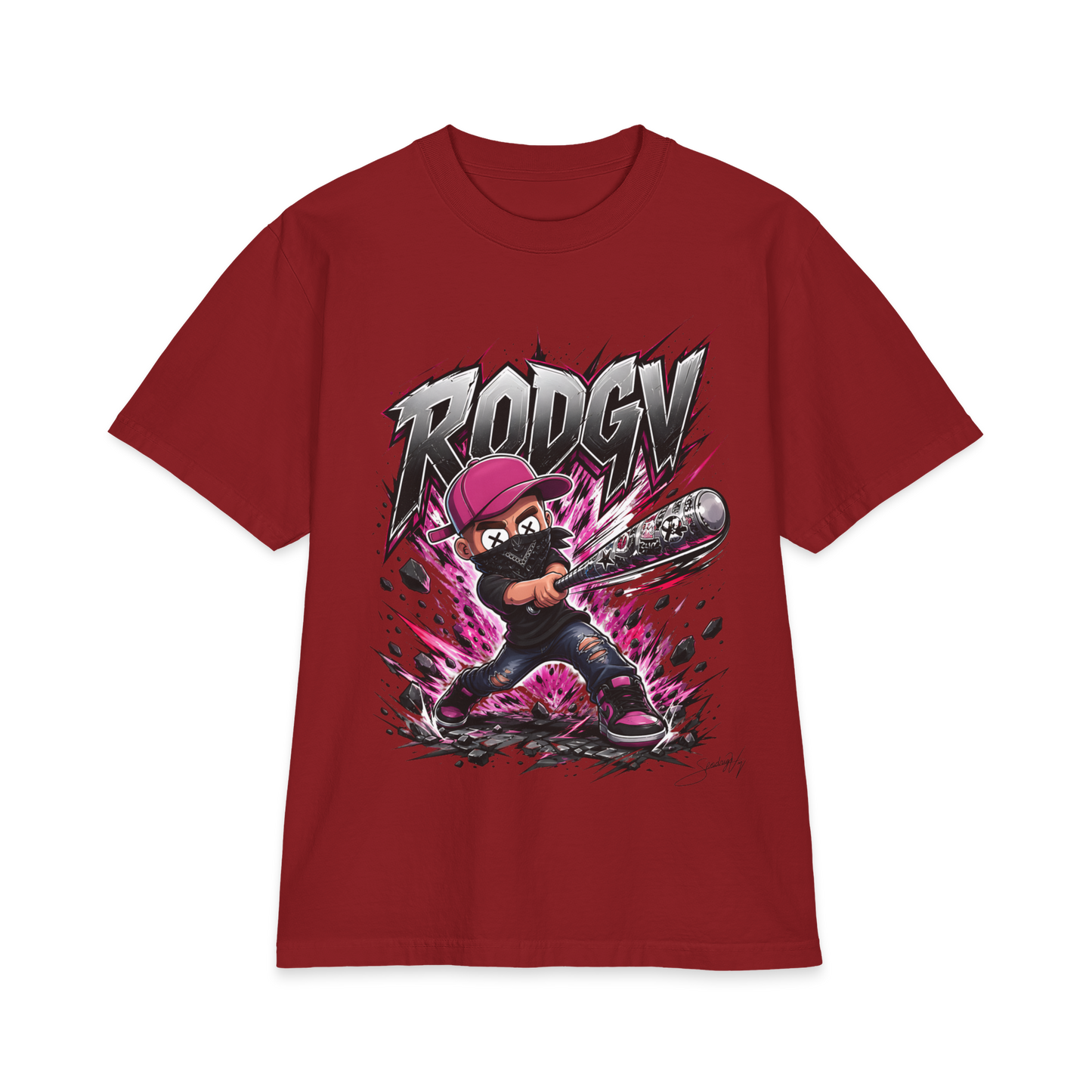 Baseball Batter Graphic T-Shirt – "Rodgy" Streetwear Tee