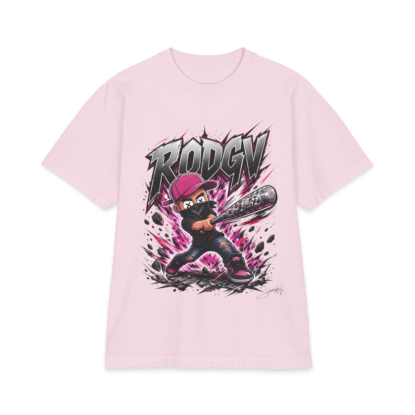 Baseball Batter Graphic T-Shirt – "Rodgy" Streetwear Tee