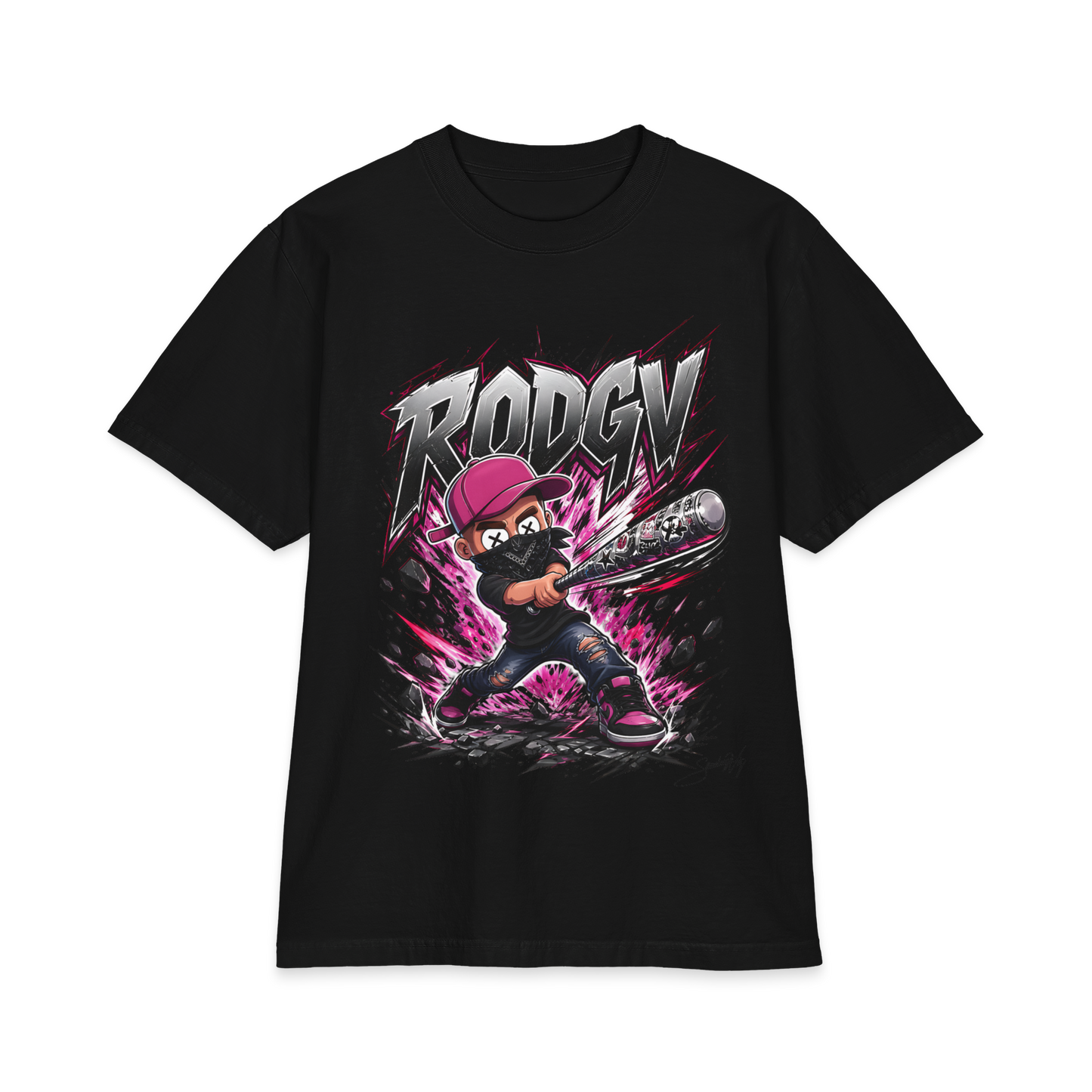 Baseball Batter Graphic T-Shirt – "Rodgy" Streetwear Tee