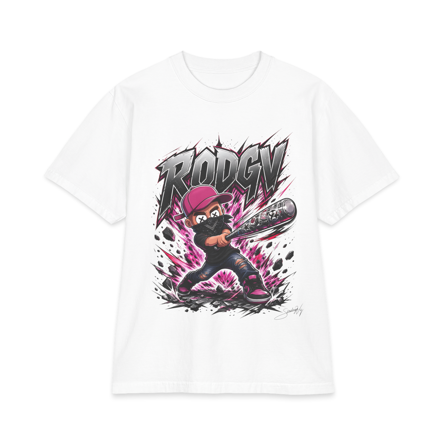 Baseball Batter Graphic T-Shirt – "Rodgy" Streetwear Tee