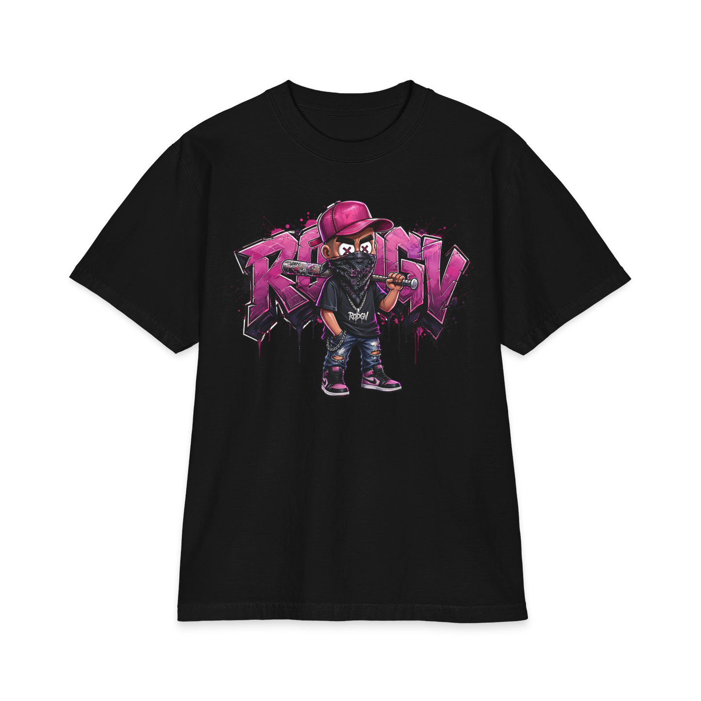 RODGV Street Art Graphic T-Shirt — Retro Graffiti Tee