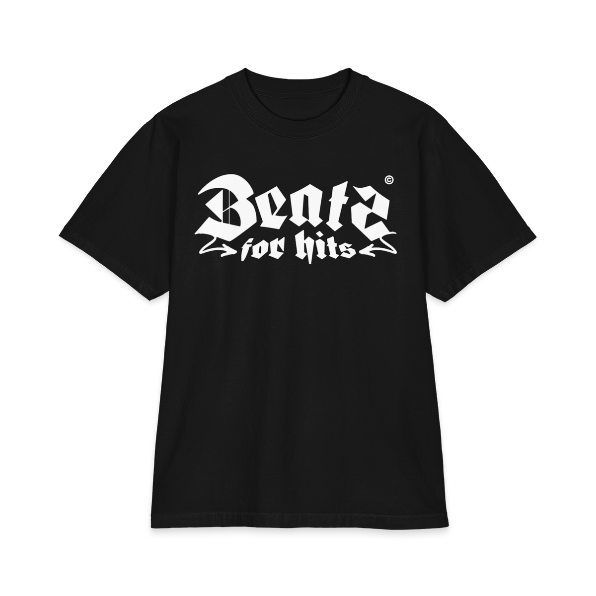 Beatz For Hits Graphic T-Shirt — Bold Gothic Music Tee