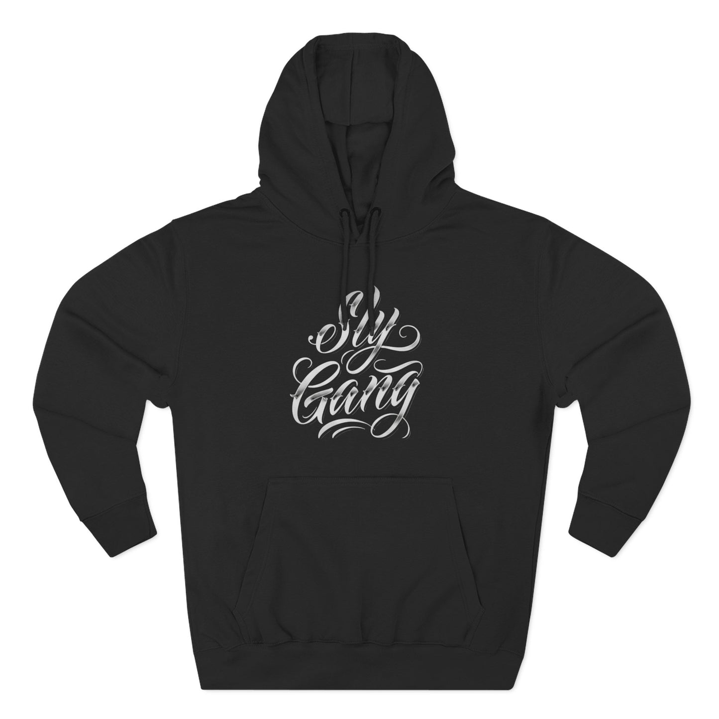 Hoodie — 'Sly Gang' Script Embroidered Fleece Hoodie