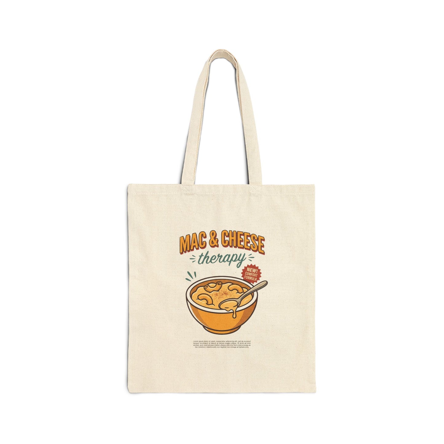 Mac & Cheese Therapy Tote | Vintage Food Graphics, Retro Diner Illustration