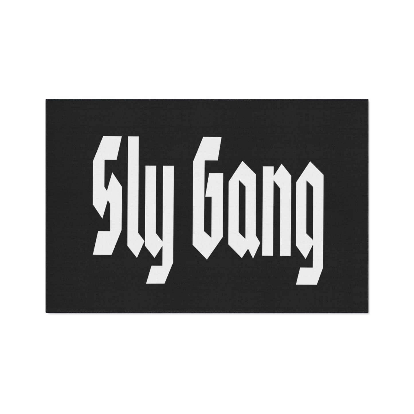 Sly Gang Heavy-Duty Floor Mat — Black Entry/Doormat with Gothic Logo