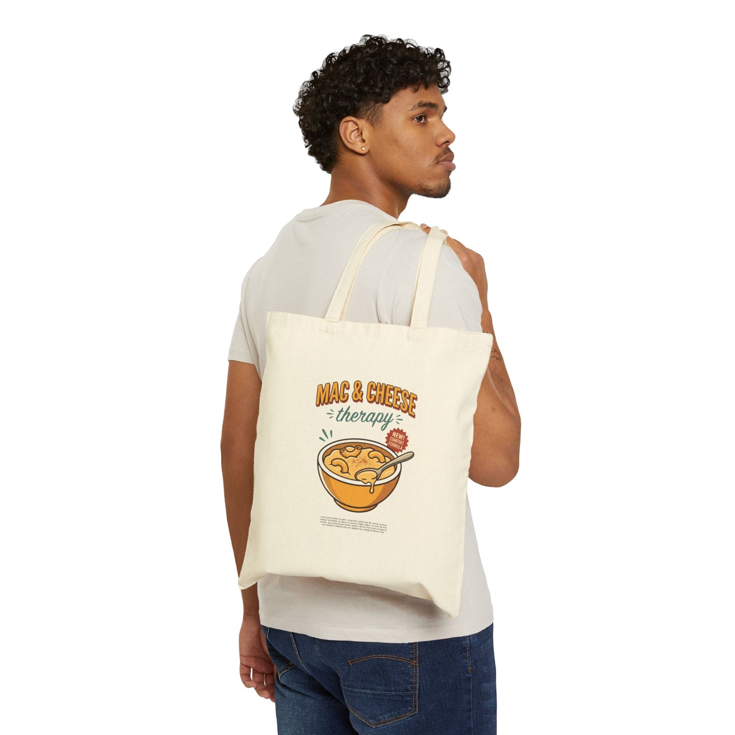 Mac & Cheese Therapy Tote | Vintage Food Graphics, Retro Diner Illustration