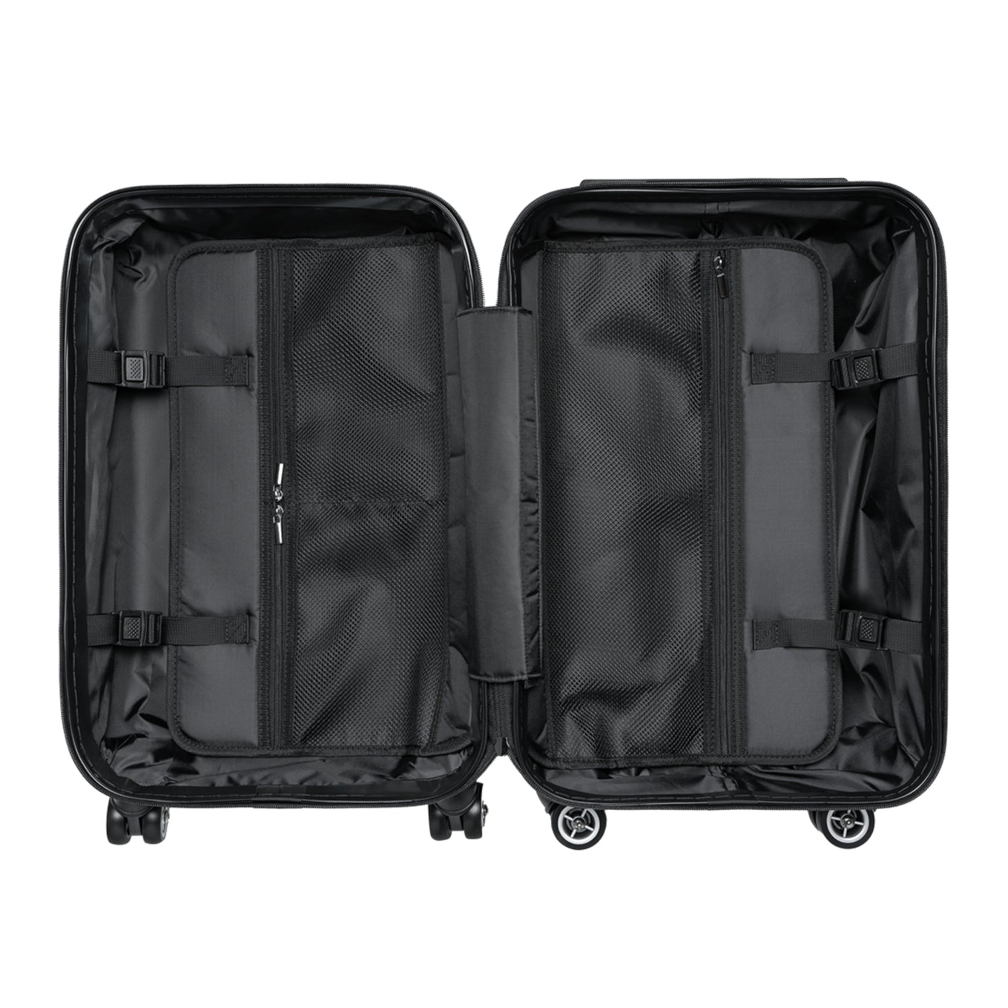 Cartoon Vaporwave Suitcase - Purple Flame Streetwear Carry-On