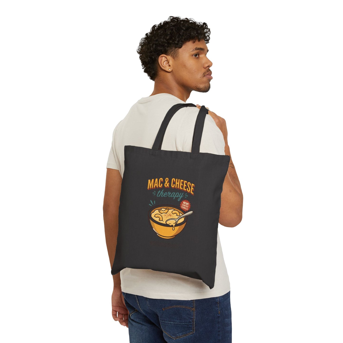 Mac & Cheese Therapy Tote | Vintage Food Graphics, Retro Diner Illustration