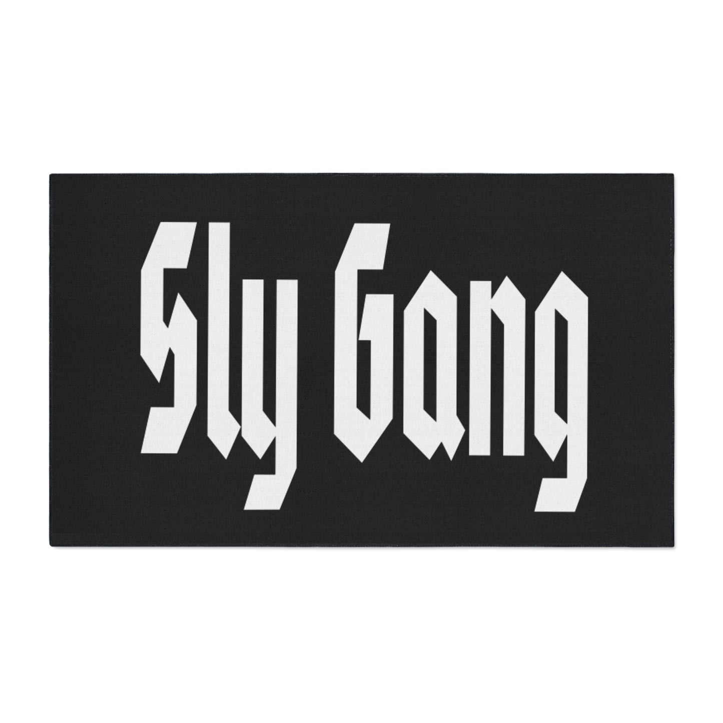 Sly Gang Heavy-Duty Floor Mat — Black Entry/Doormat with Gothic Logo