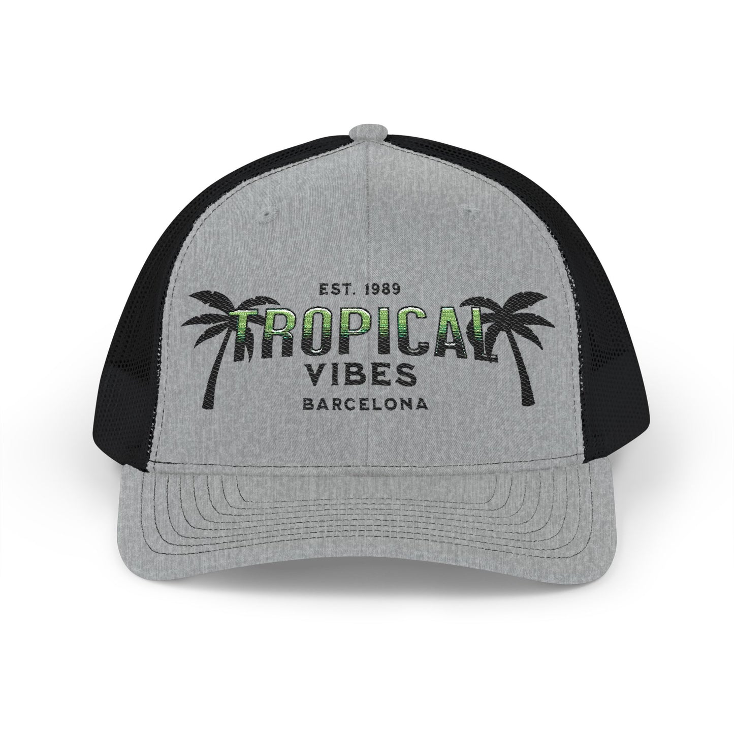 Tropical Vibes Trucker Cap — 'Tropical Vibes Barcelona' Snapback Hat